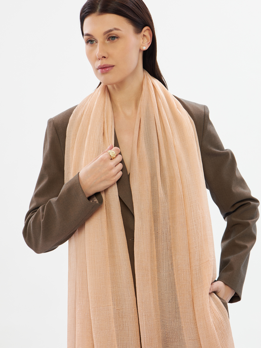 Палантин женский двусторонний из жатого шифона DRK-1455-71