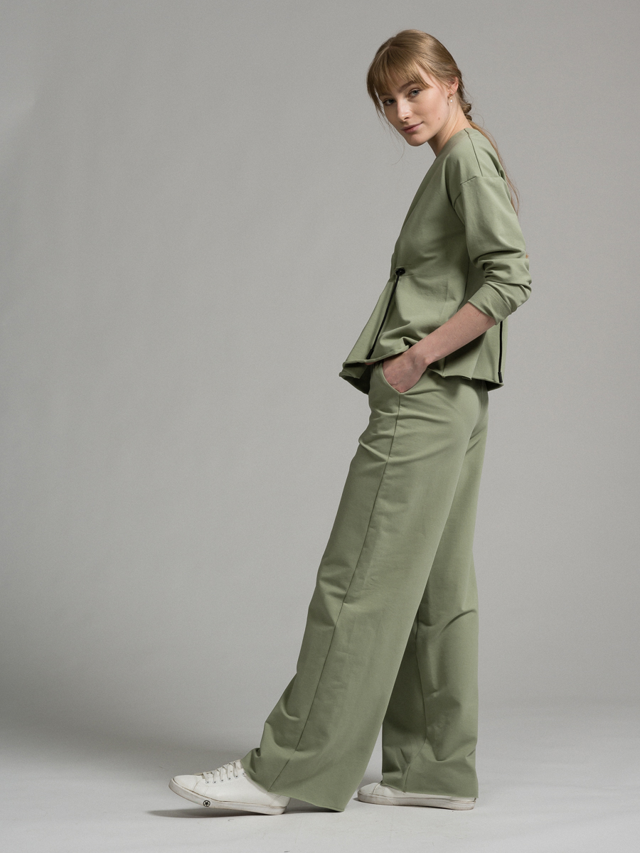 Свитшот оверсайз с кулиской OD-460-1