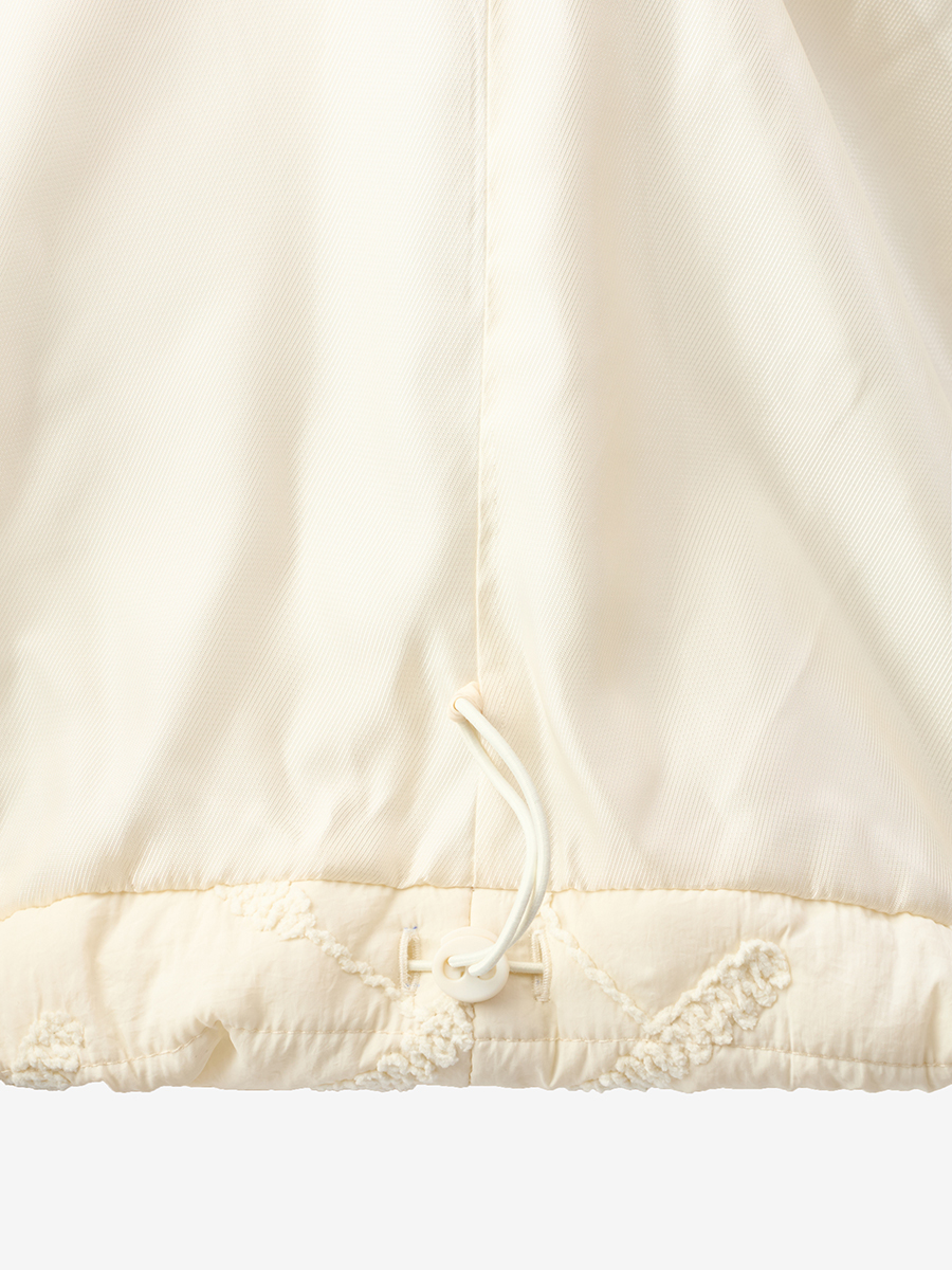 Полупальто стеганое бежевое OD-1046-1