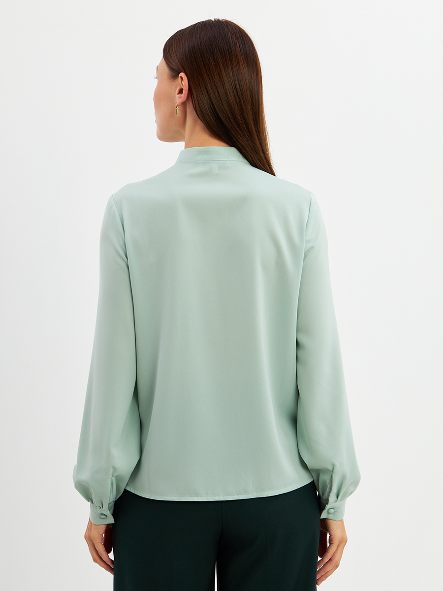 Блузка с рюшами OD-976-3 зеленый