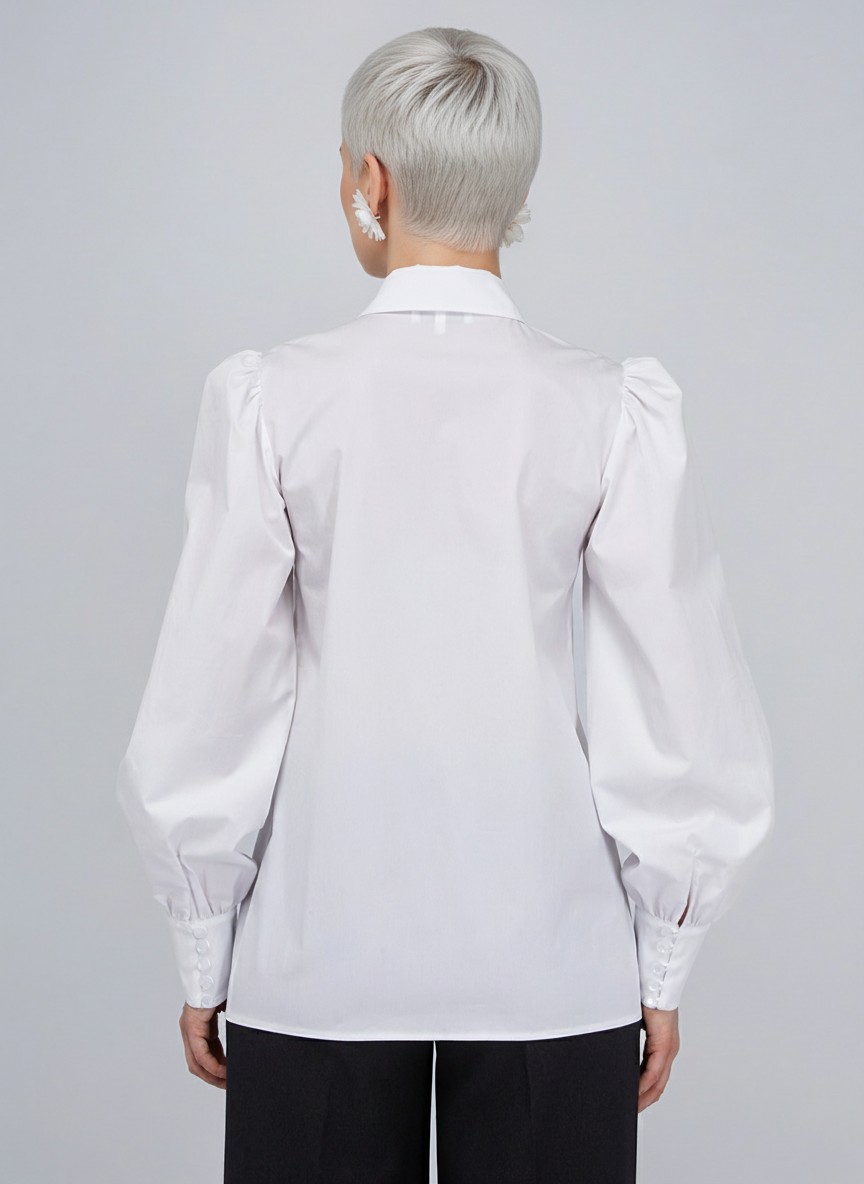 Блузка однотонная