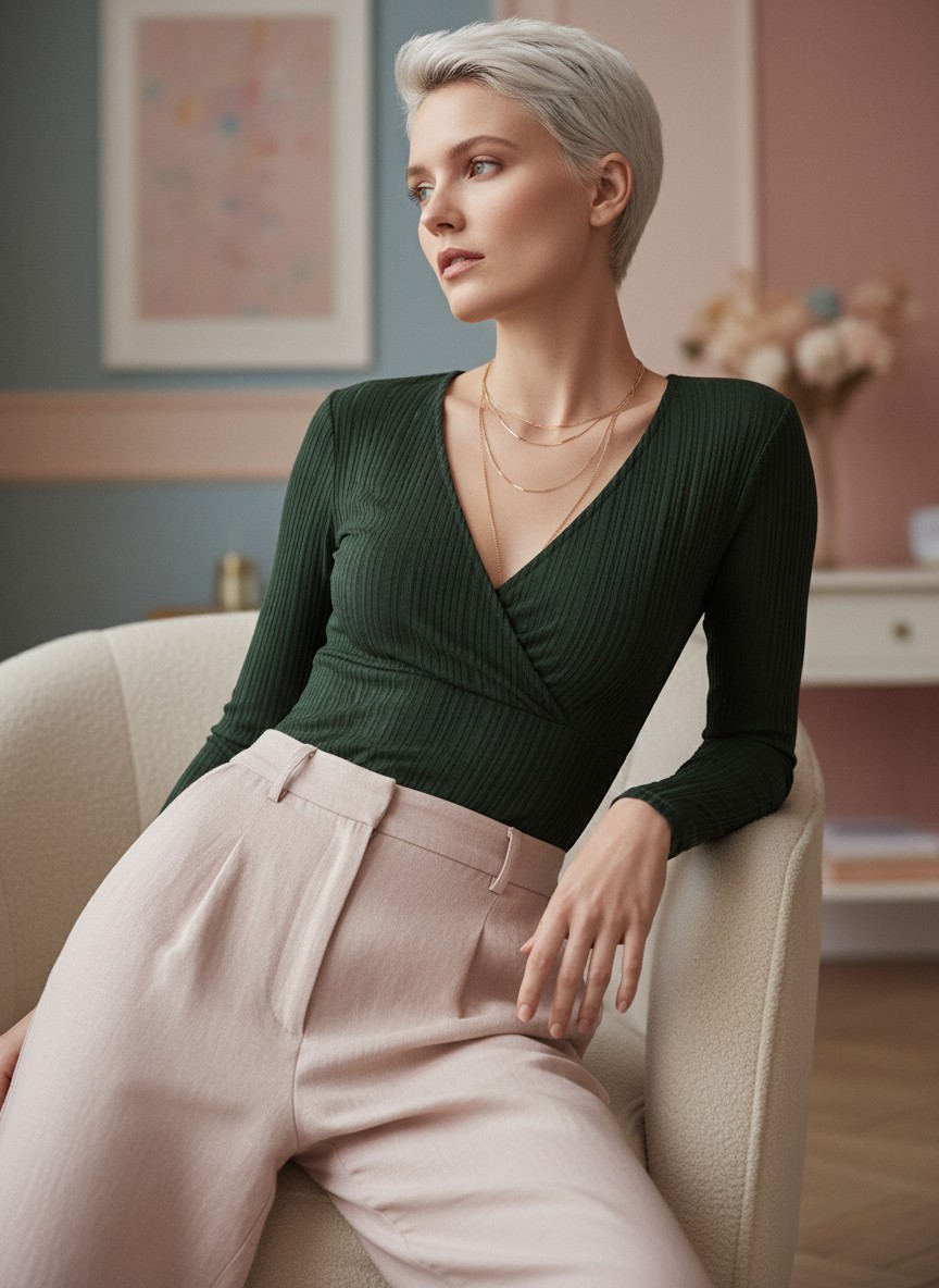 Боди в рубчик