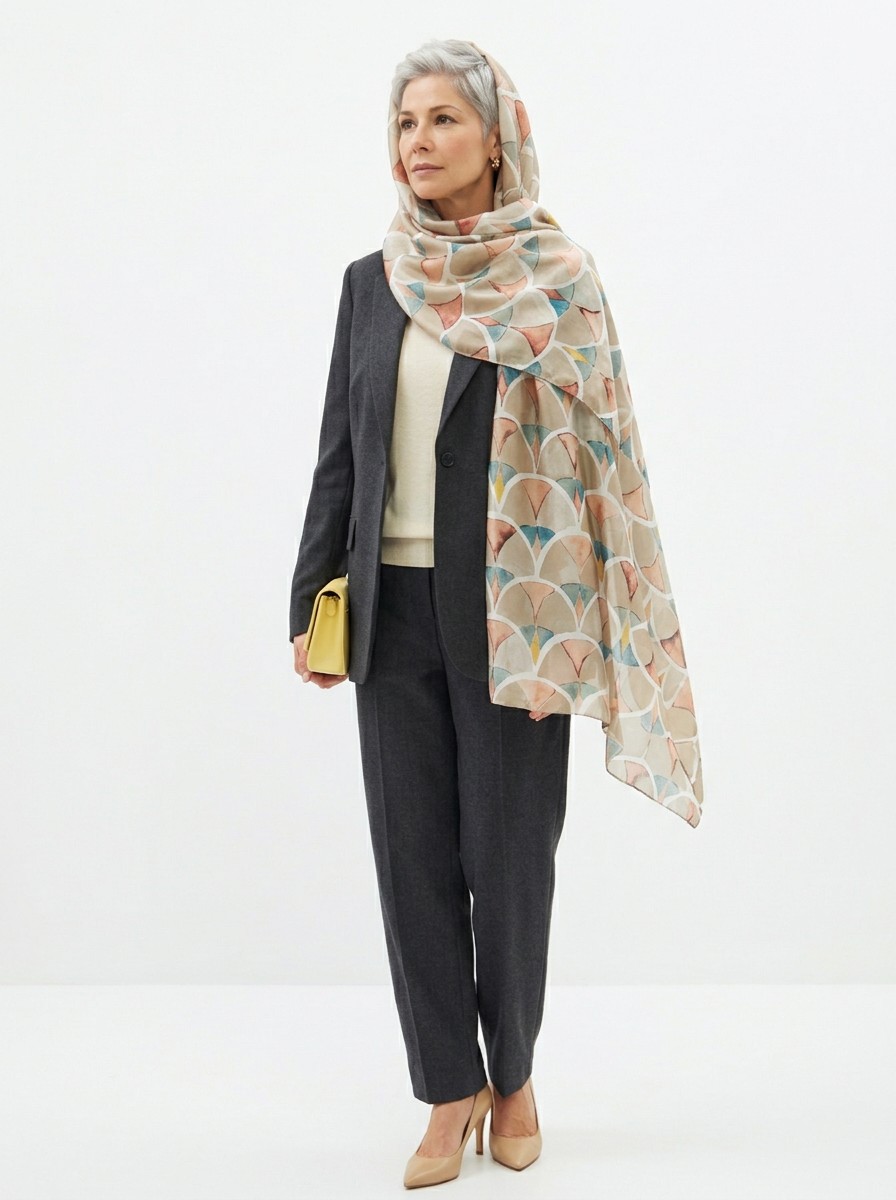 Палантин женский D2-135-1