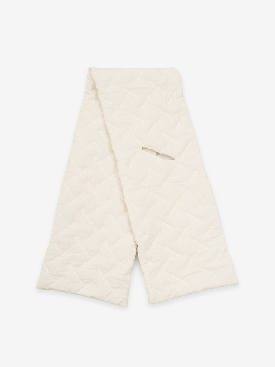 Стеганый шарф OD-1052-1 бежевый