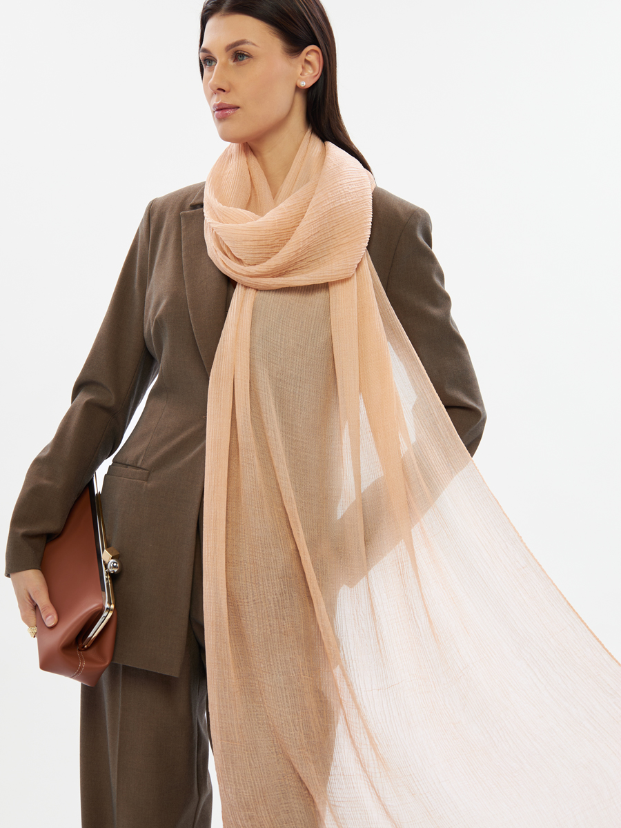 Палантин женский двусторонний из жатого шифона DRK-1455-71