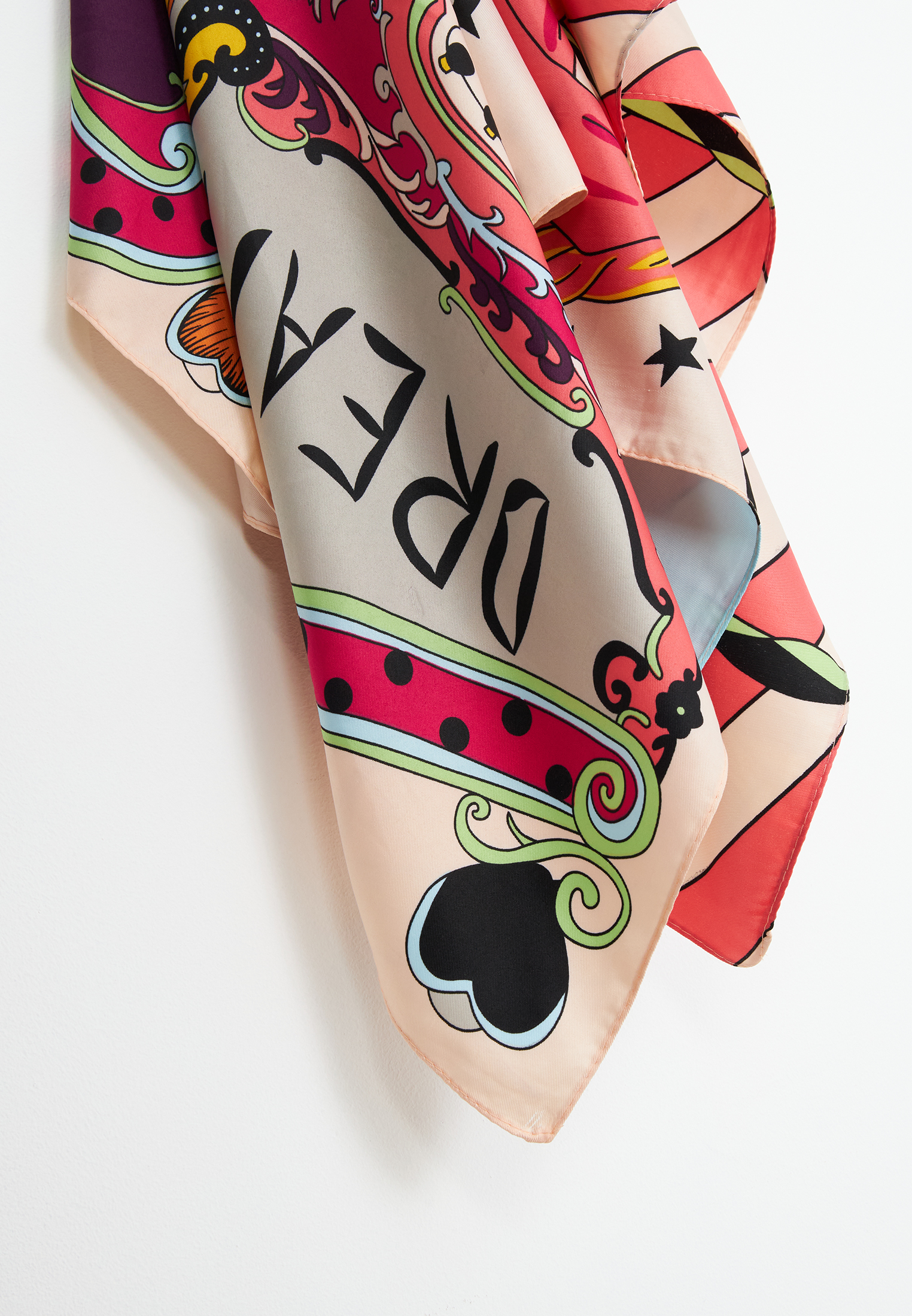 Платок женский двусторонний с принтом Арт-Деко LO-1255-2