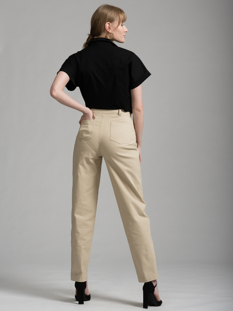 Брюки прямые из однотонного денима OD-475-2