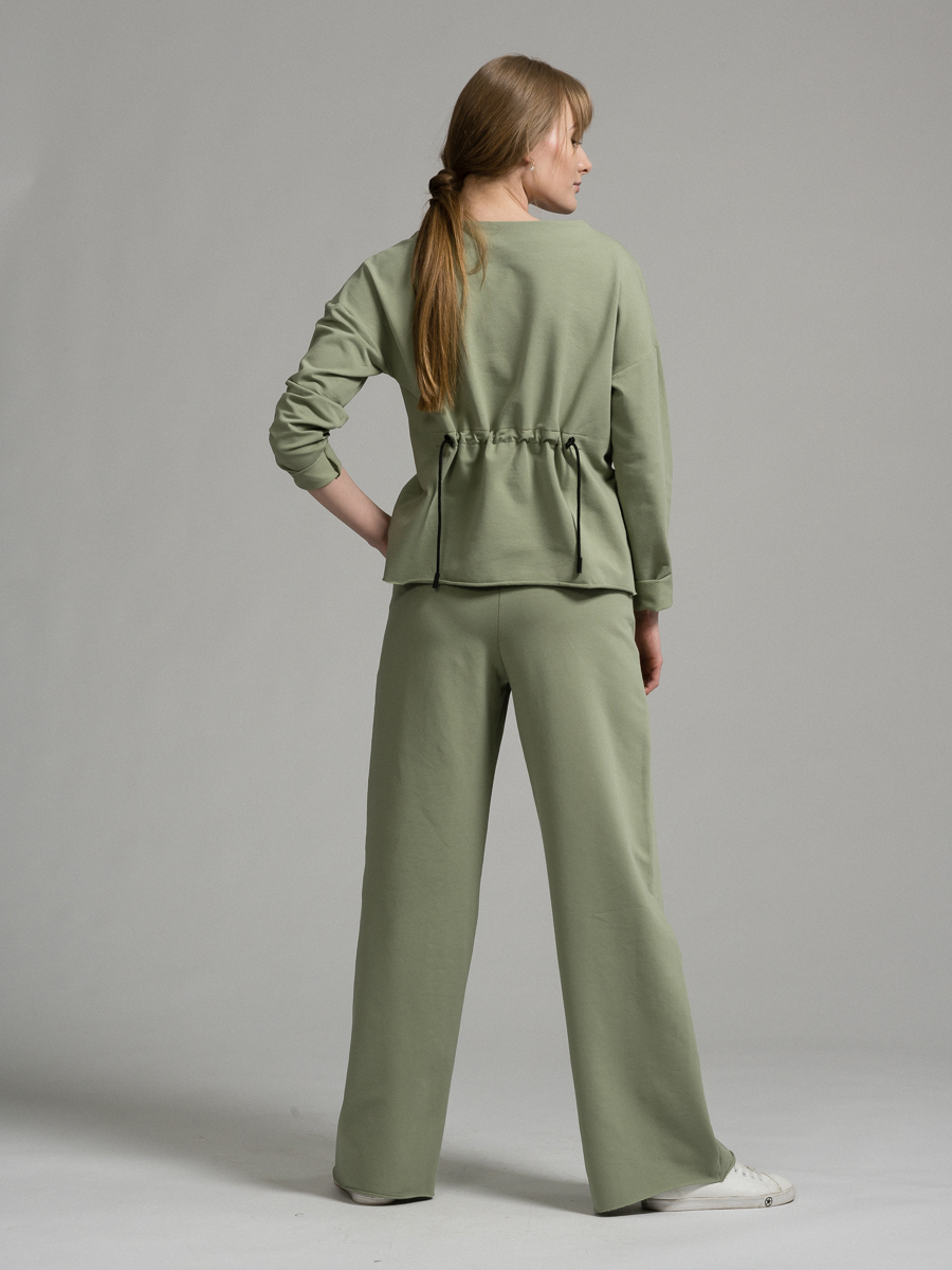 Свитшот оверсайз с кулиской OD-460-1