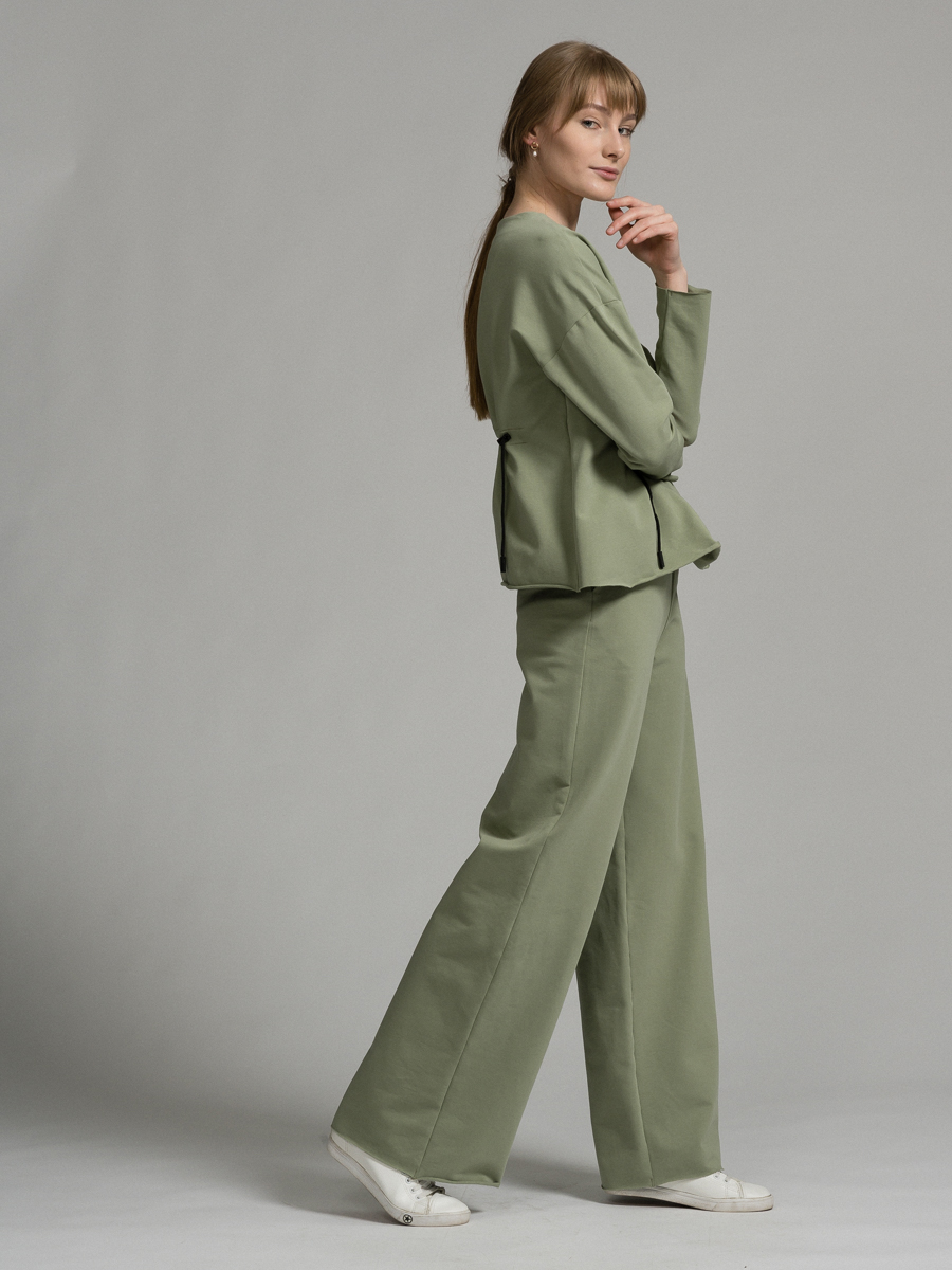 Свитшот оверсайз с кулиской OD-460-1