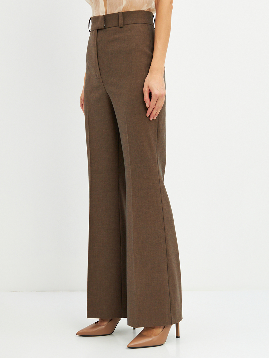 Брюки-клеш  OD-822-3 коричневый