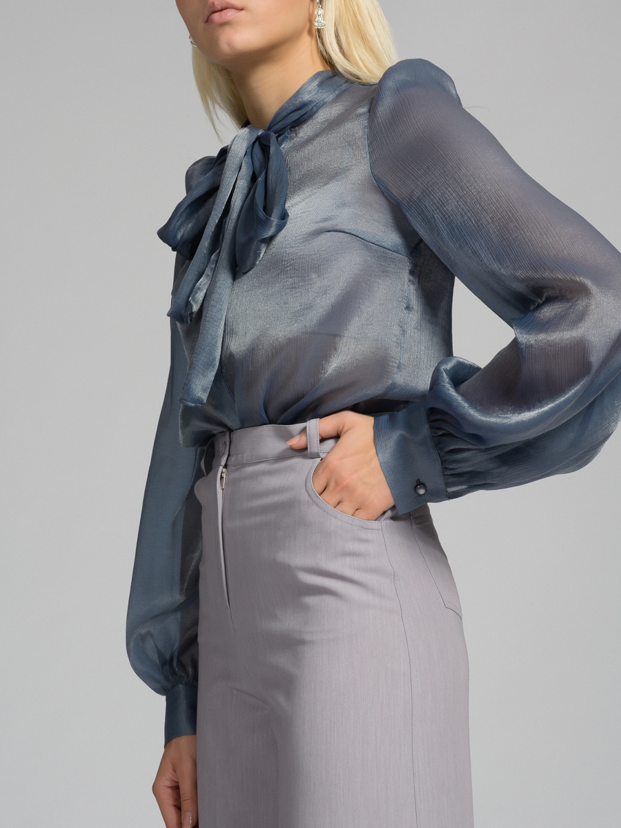 Брюки-клеш OD-552-2 серый