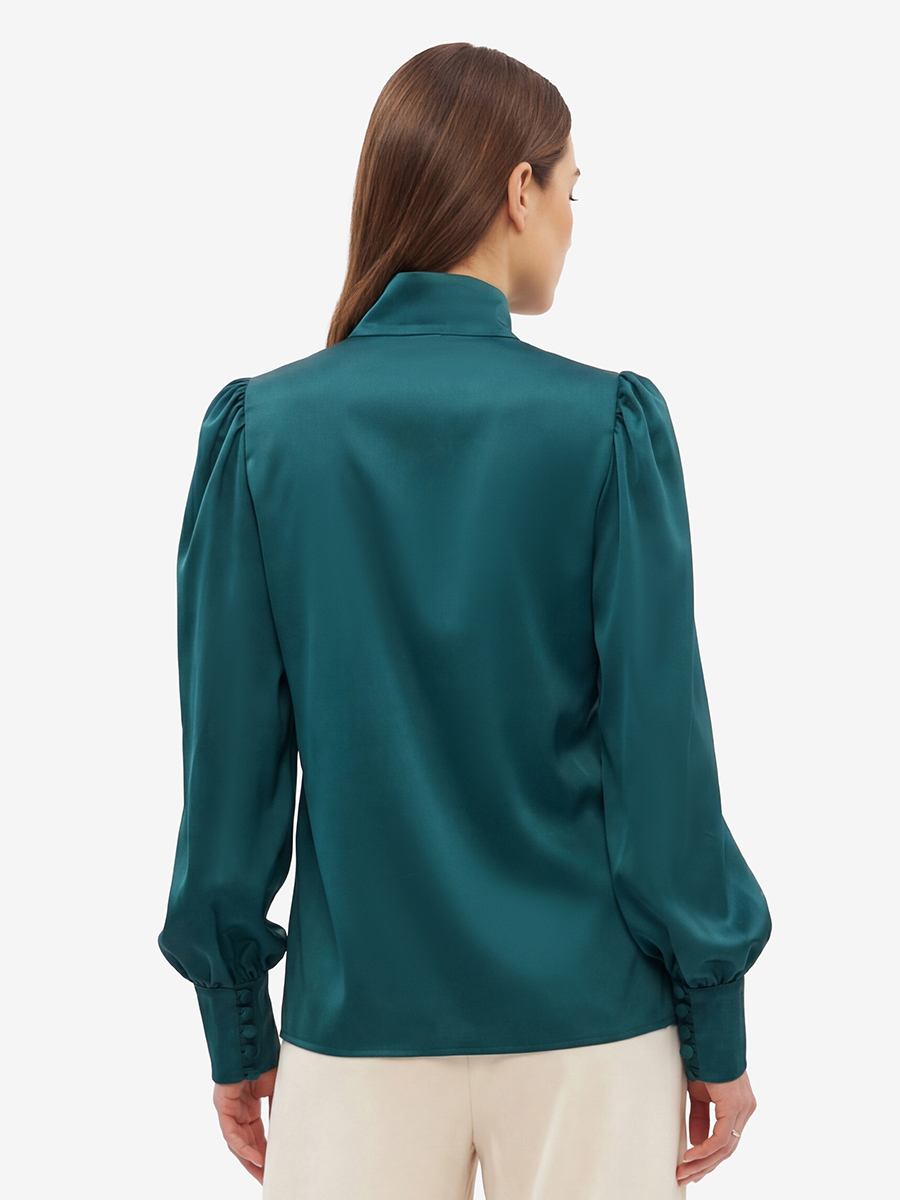 Блуза-косоворотка много пуговиц OD-550-13 морская волна