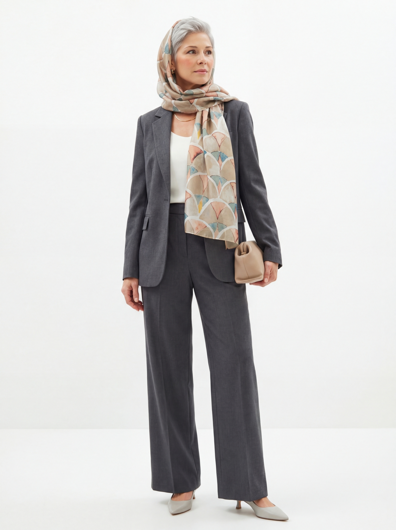 Палантин женский D2-135-1