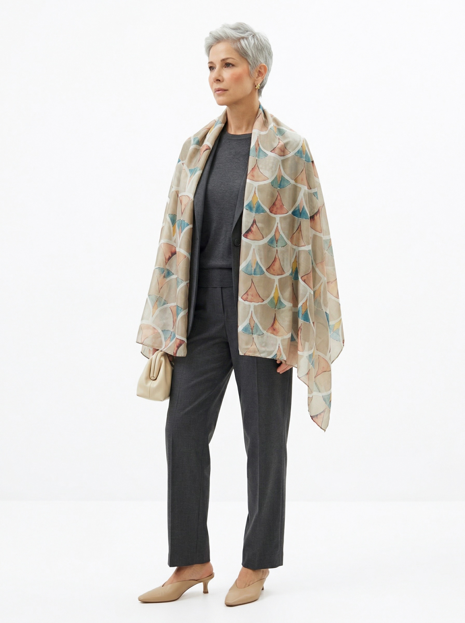 Палантин женский D2-135-1