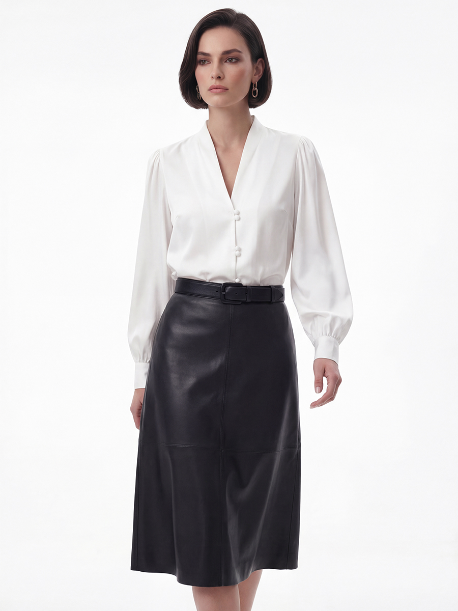 Блуза с вырезом  