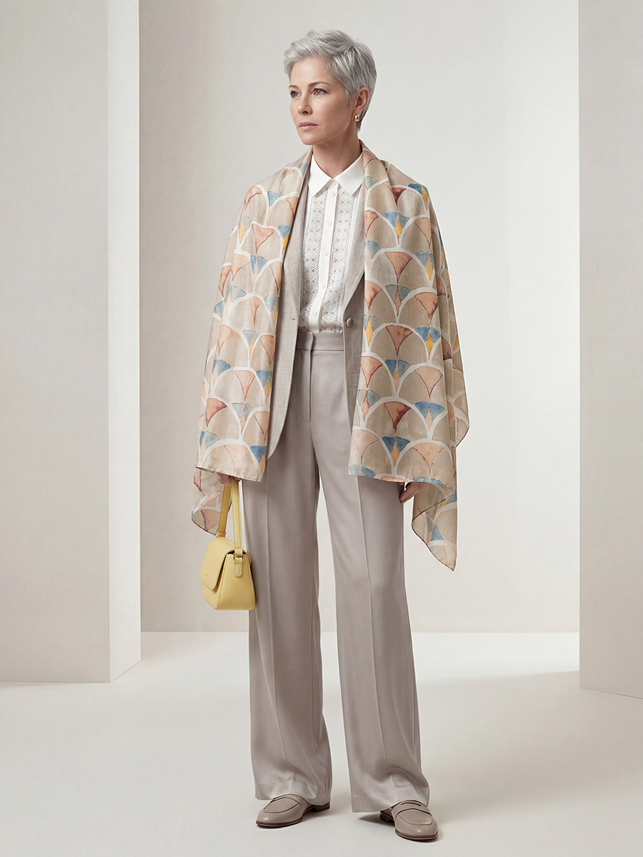 Палантин женский D2-135-1