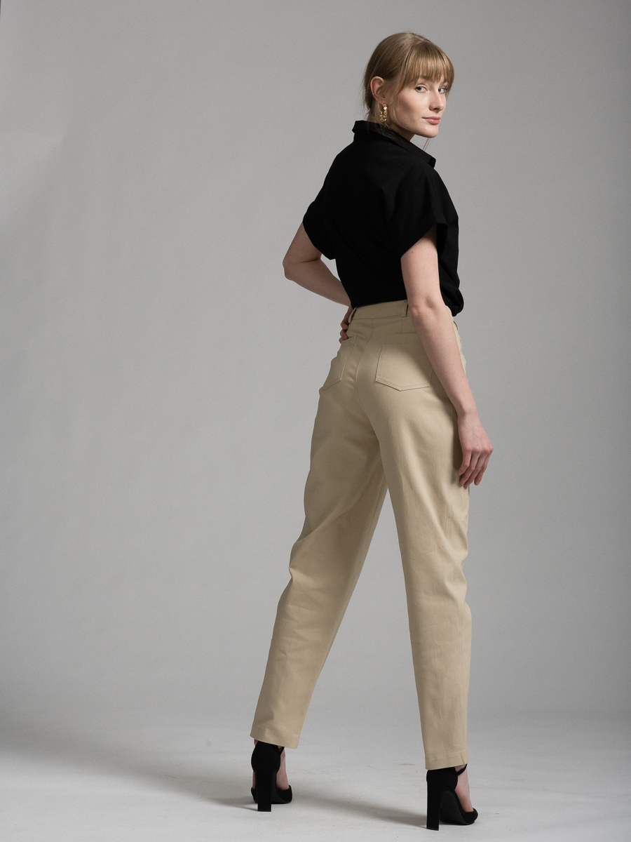 Брюки прямые из однотонного денима OD-475-2