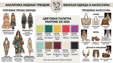 Аналитика Модных Трендов: Одежда и Аксессуары Сезона с Палитрой Pantone