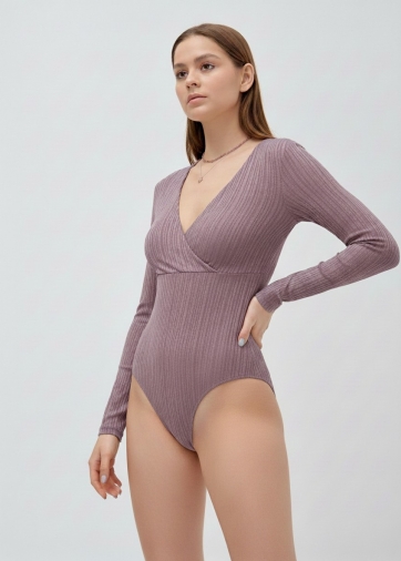 Боди в рубчик