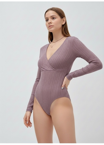 Боди в рубчик