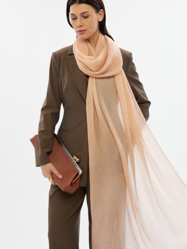 Палантин женский двусторонний из жатого шифона DRK-1455-71