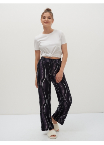 Брюки домашние с принтом