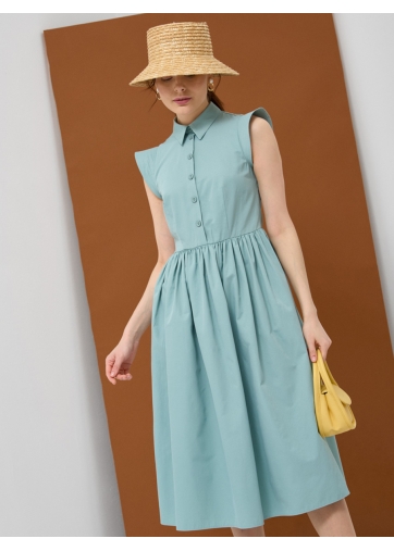 Платье хлопок OD-796-1 св.зеленое
