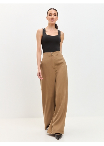 Брюки палаццо  OD-818-1 коричневый