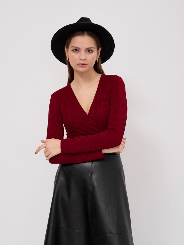 Боди в рубчик