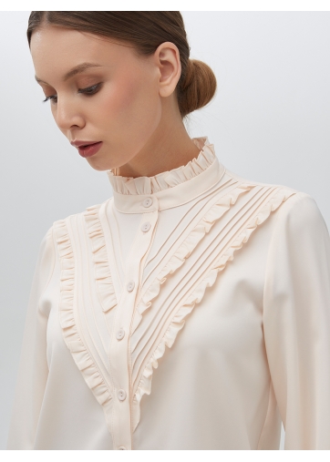 Блузка с рюшами OD-884-1 персик