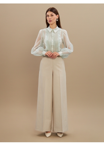 Брюки из костюмной ткани OD-922-3 бежевый