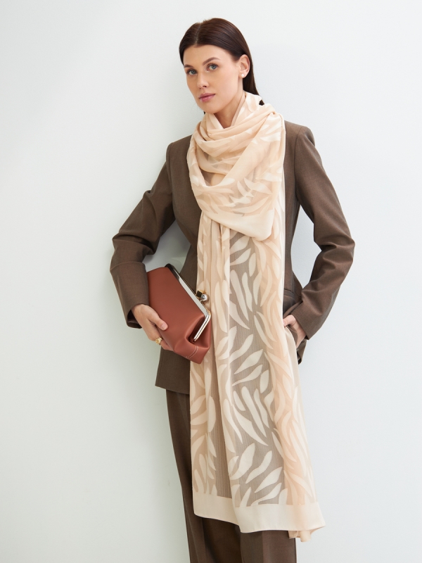 Палантин женский с принтом SH25V-171-1