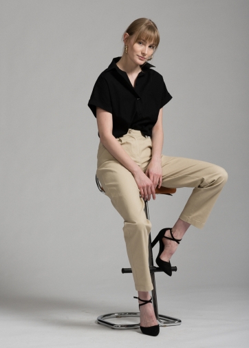 Брюки прямые из однотонного денима OD-475-2