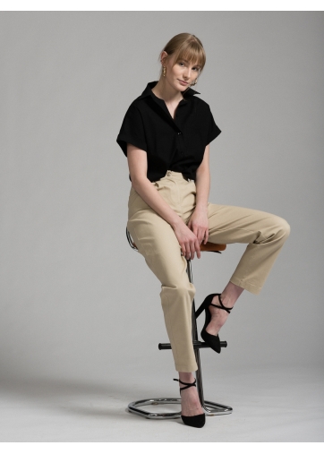 Брюки прямые из однотонного денима OD-475-2