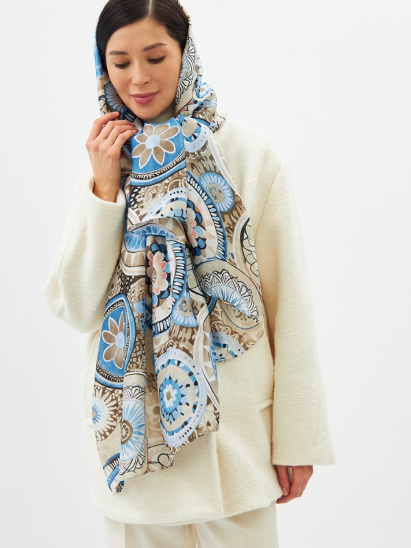 Палантин женский D2-1353-1