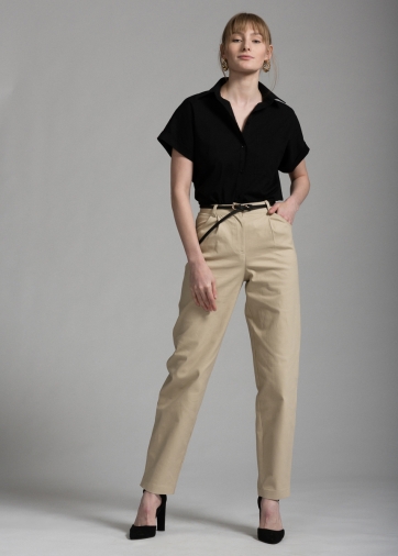 Брюки прямые из однотонного денима OD-475-2