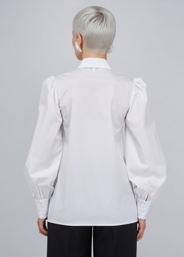 Блузка однотонная