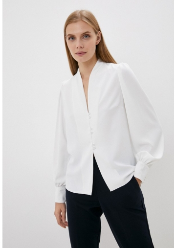 Блуза с V-образным вырезом