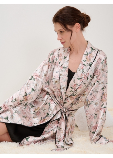 Комплект халат и сорочка из армани-шелка