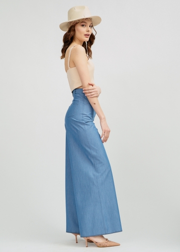 Брюки-клеш OD-552-1 синие