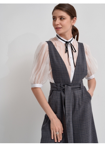 Комбинезон с брюками-кюлотами