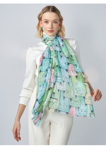 Палантин женский KSH16-128-4