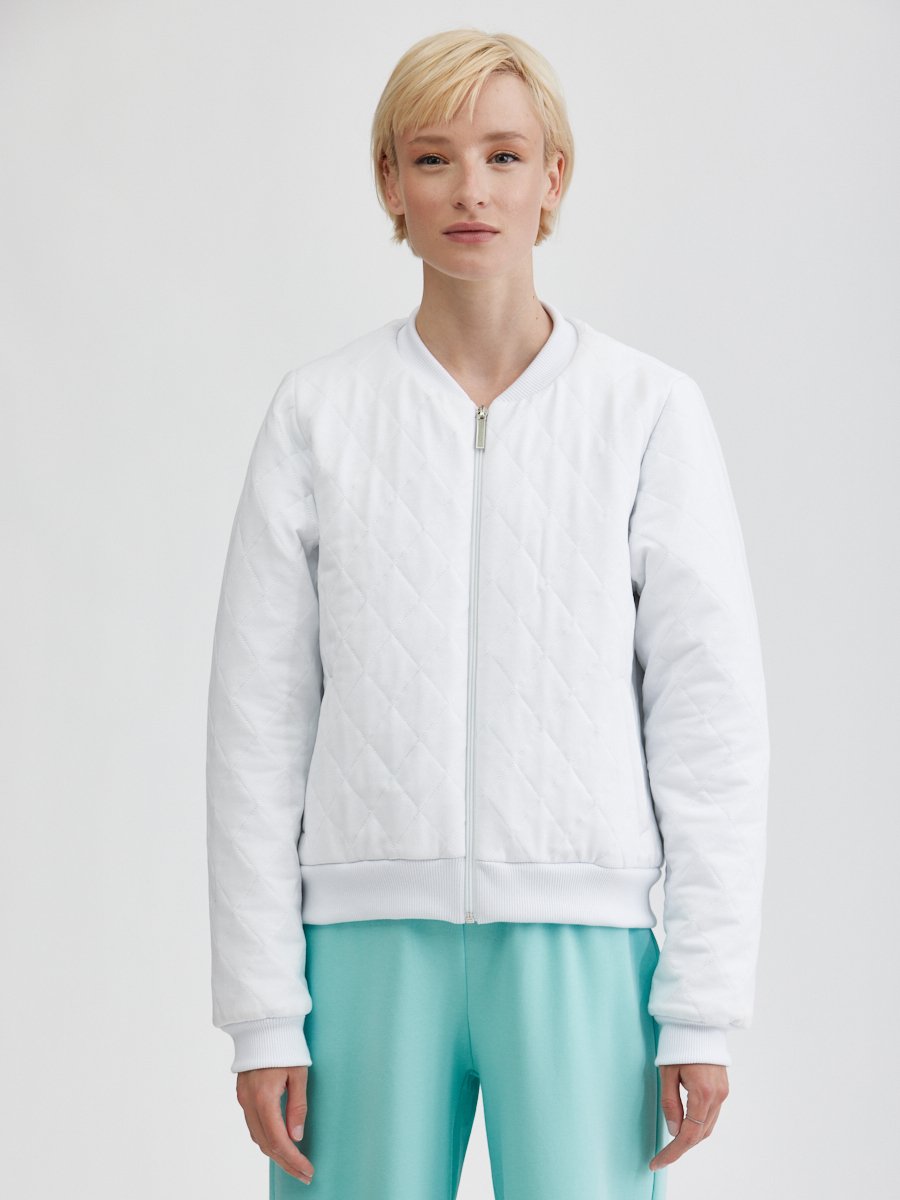 Бомбер стеганый на резинке