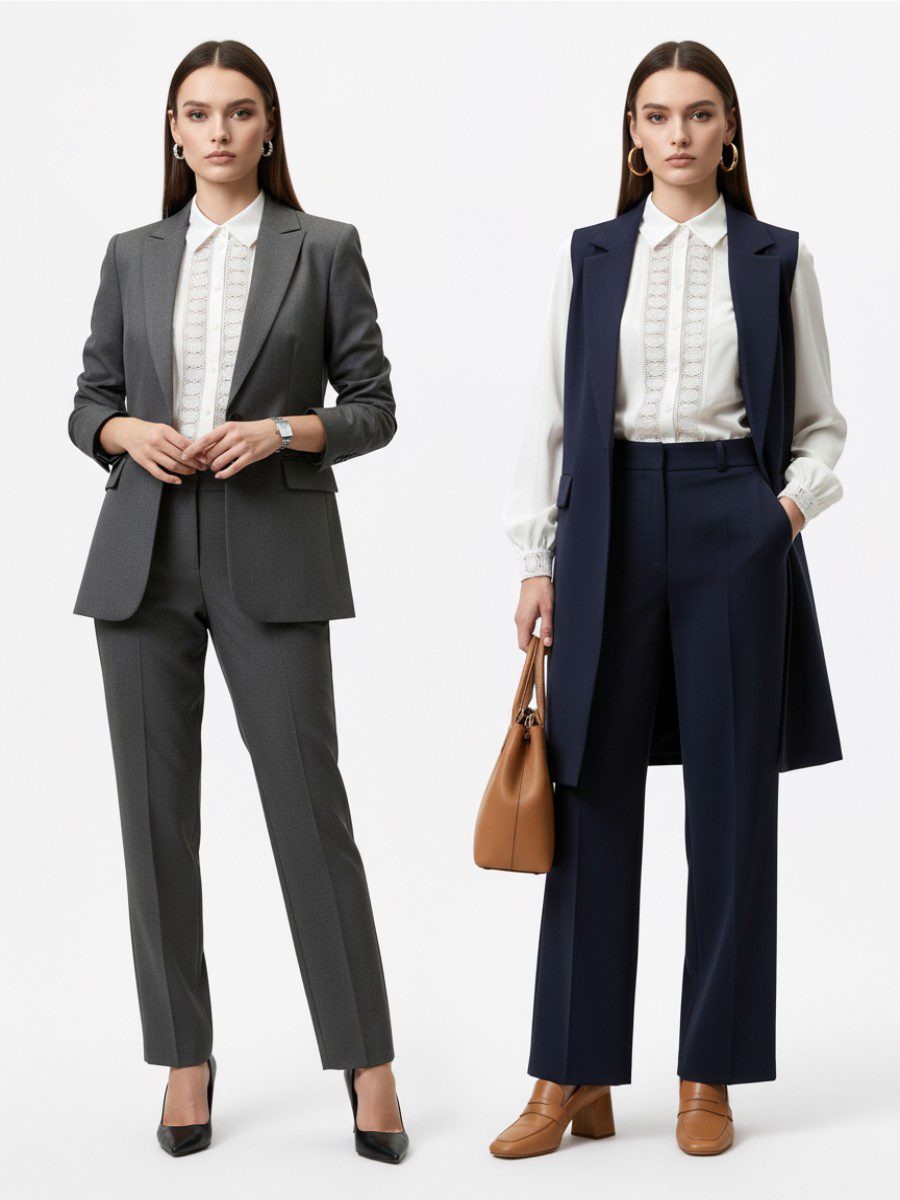 Блузка с кружевом OD-808-5 белый