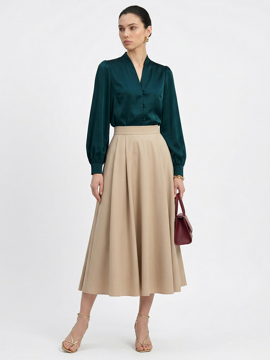 Блузка OD-735-18 бутылочный