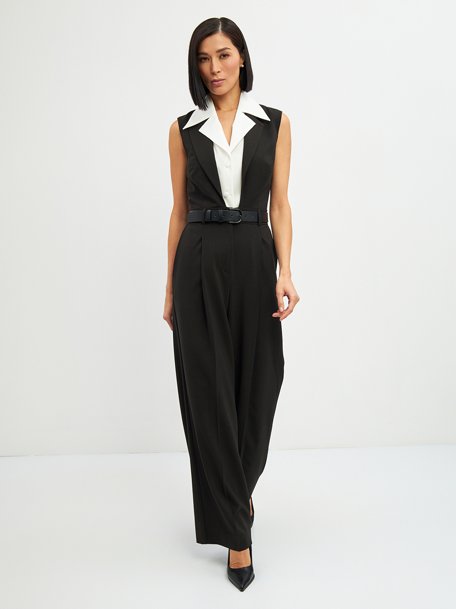 Комбинезон OD-915-1 клетка черно-коричневая