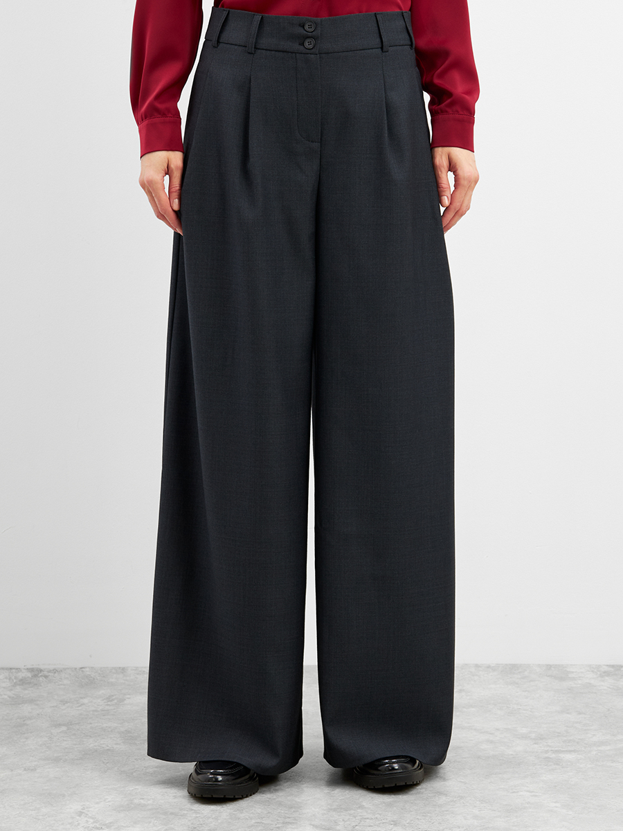 Брюки со съемными бретелями OD-982-1 серый