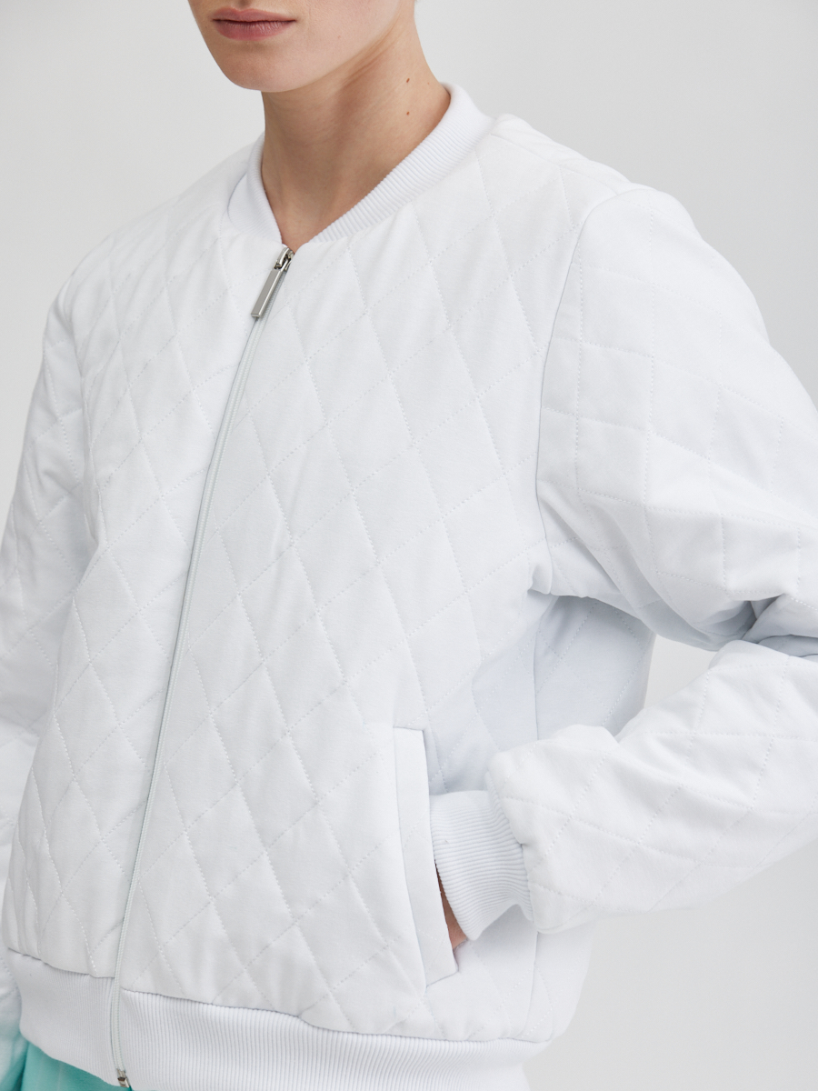 Бомбер стеганый на резинке