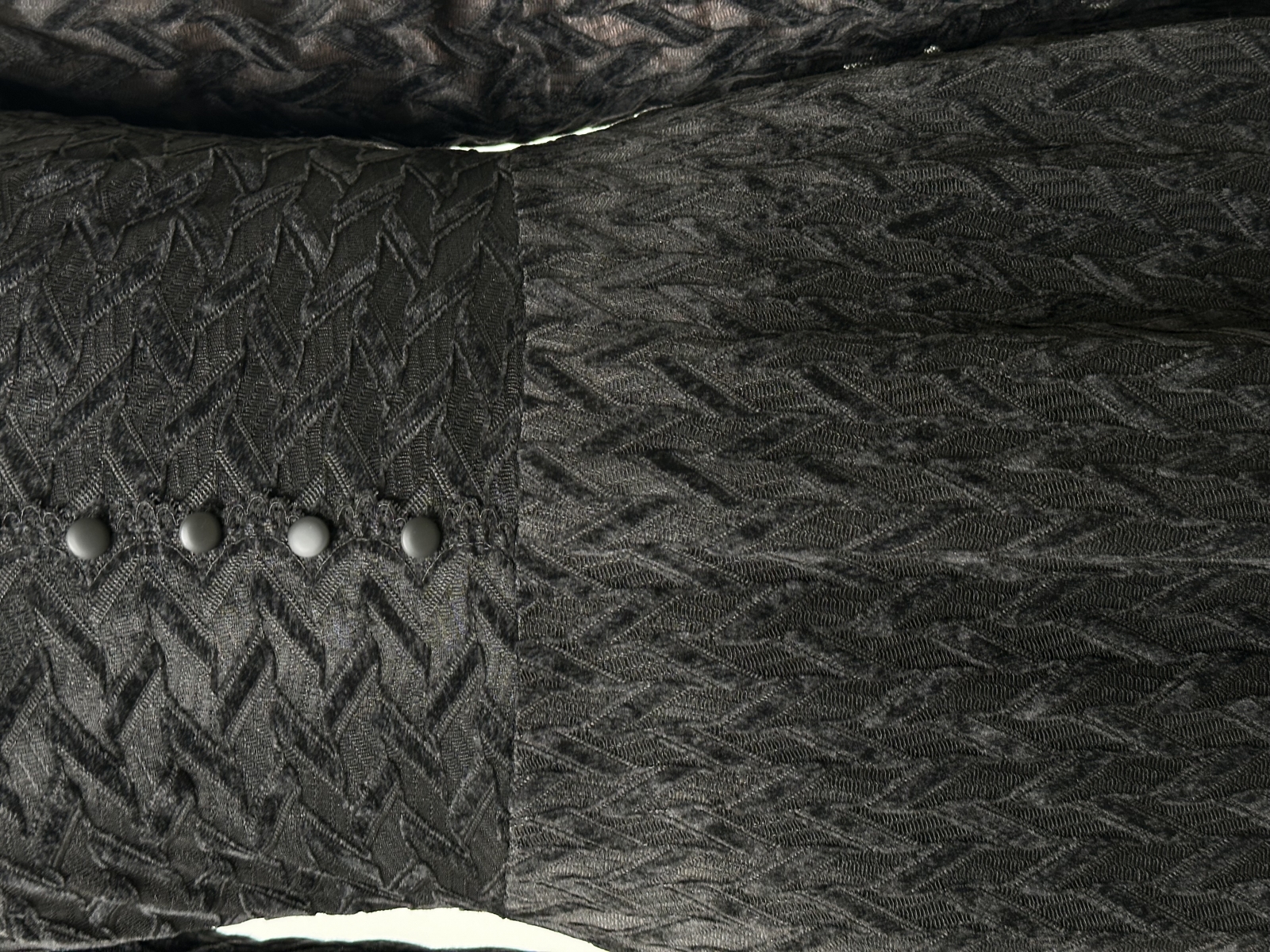 Платье из трикотажного кружева на подкладке с V-образным вырезом, черный, с фестонами