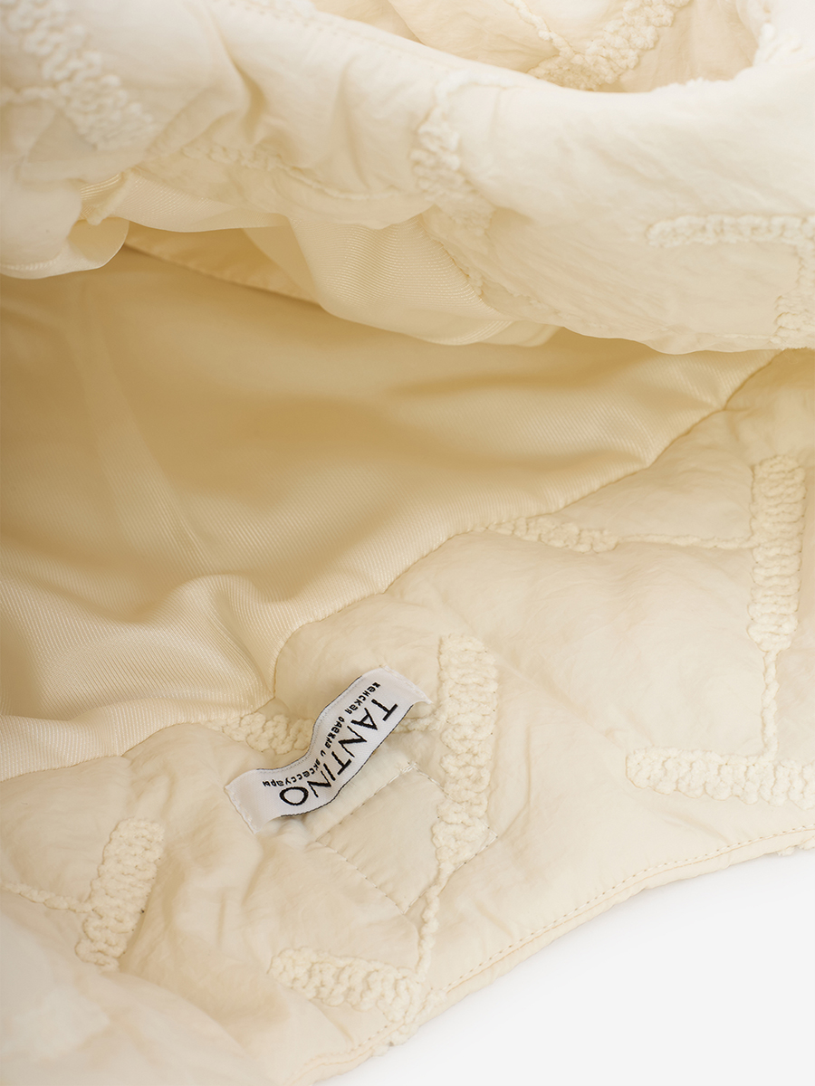 Стеганая сумка на магнитных кнопках OD-1053-1 бежевый